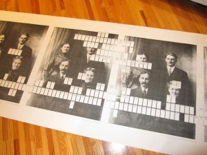 Close up of Large Scale family tree banner