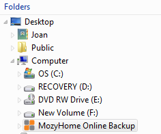 Mozy Online Backup of genealogy and family photos